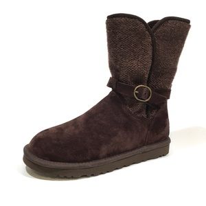 UGG Nyla wool Knit Boots -Stout Suede -Women’s US 8 -NEW